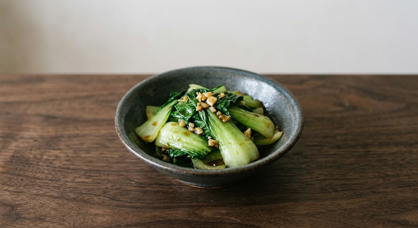 チンゲン菜のオイスター炒め