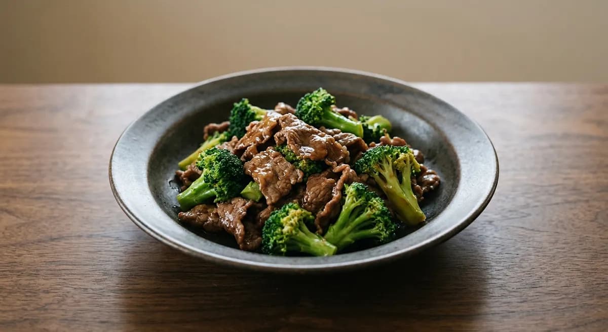 牛肉とブロッコリーのオイスター炒め