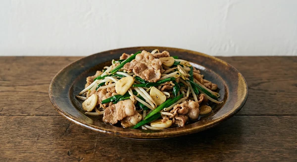 豚肉のにんにく炒め