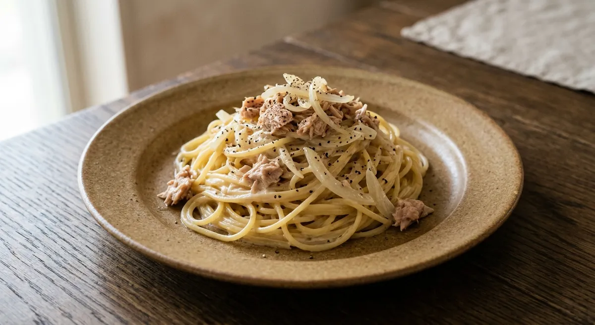 ツナのクリームパスタ